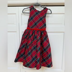 Janie and Jack Red and Black Plaid Dress